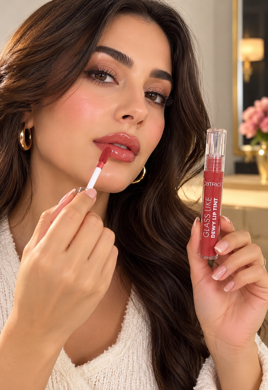Catrice Glass Like Dewy Lip Tint – Rosy Nude Glossy Lip Tint | Dune Style