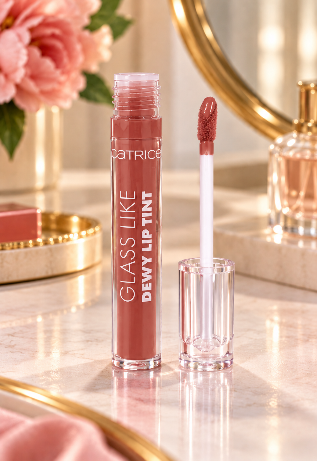 Catrice Glass Like Dewy Lip Tint – Rosy Nude Glossy Lip Tint | Dune Style