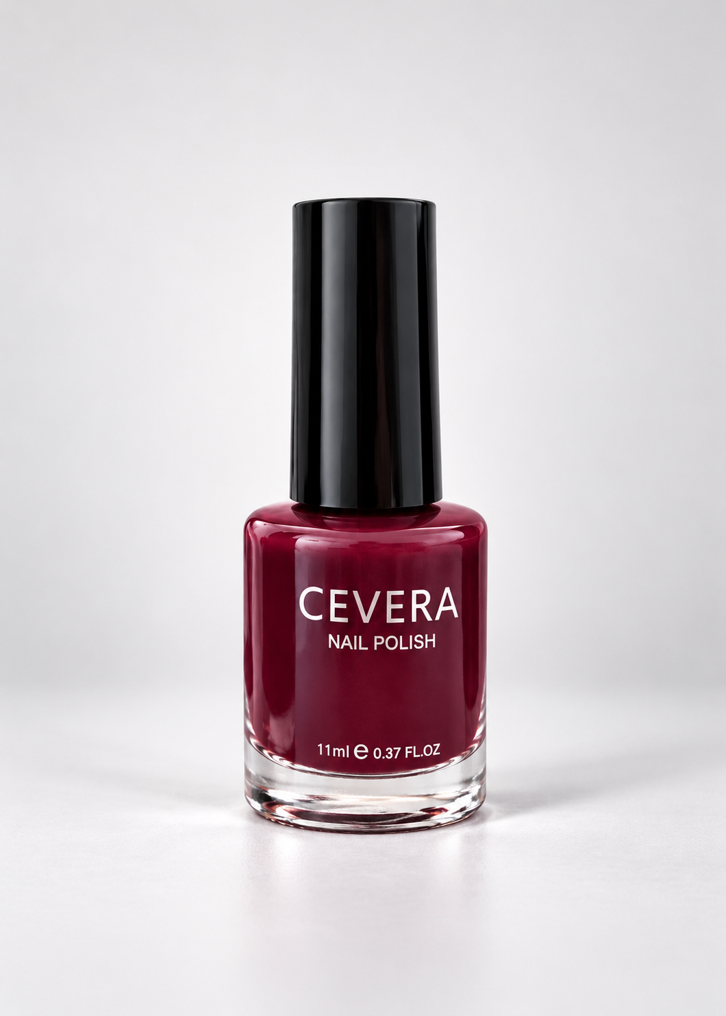 Cevera Nail Polish – Dark Maroon Glossy Nail Color | Dune Style