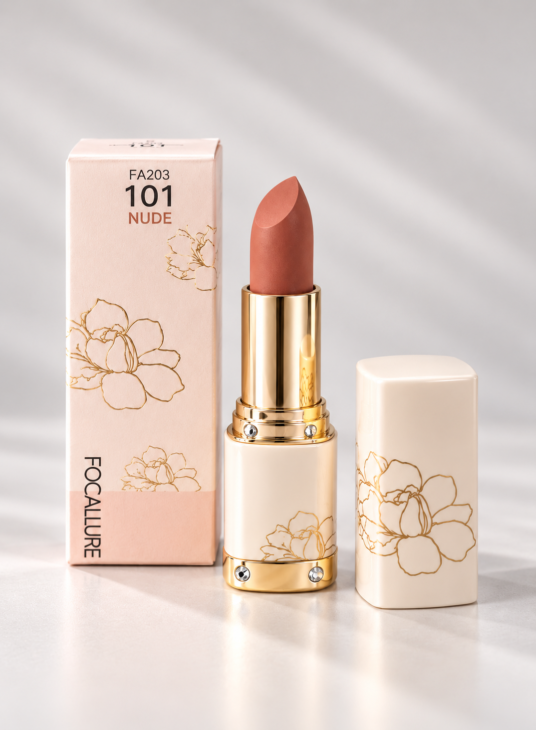 Focallure Matte Lipstick Nude 101 - Hydrating &  Waterproof | Dune Style