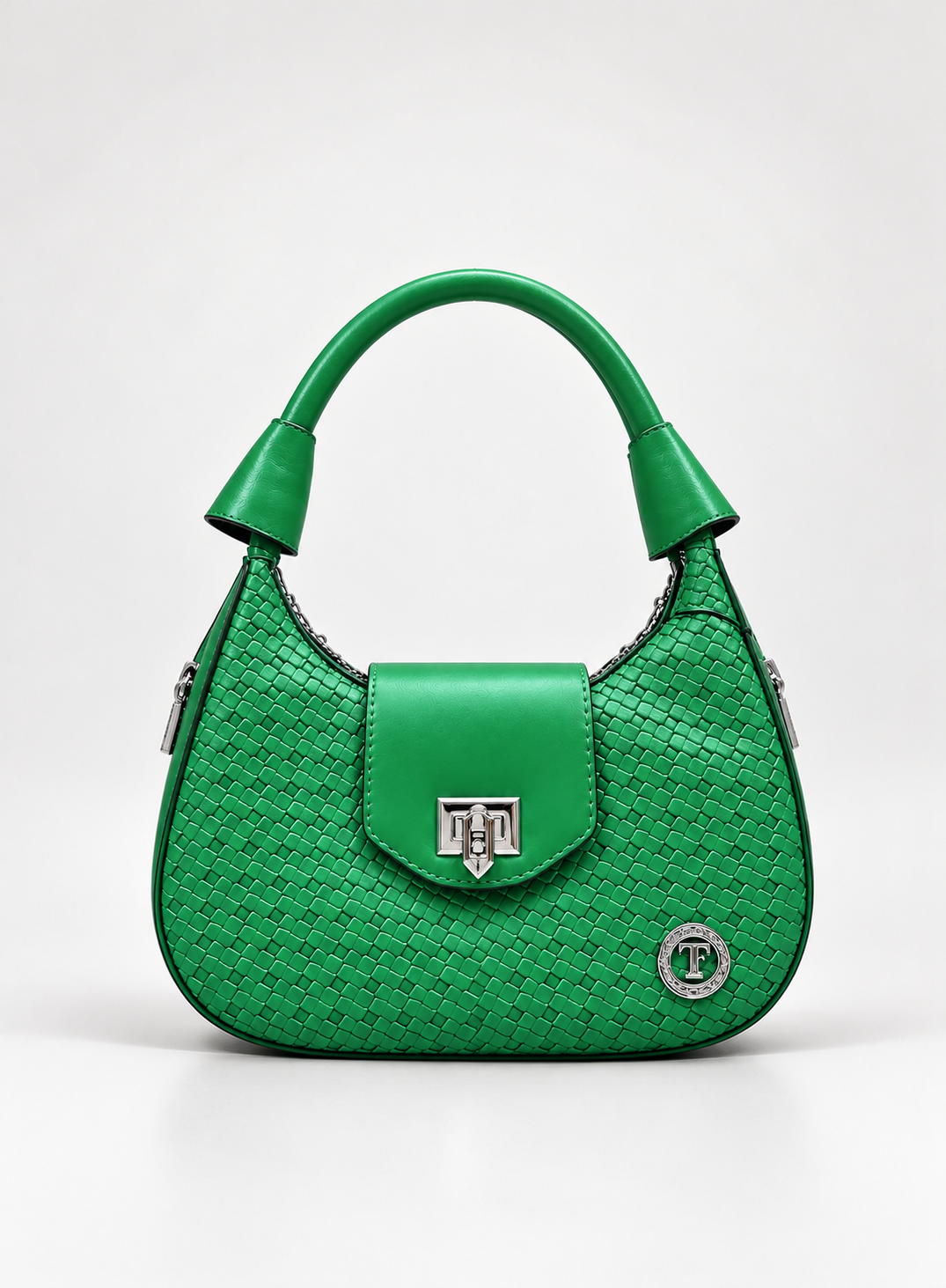 Green Woven Handbag for Women – Hobo Shoulder Bag | Dune Style