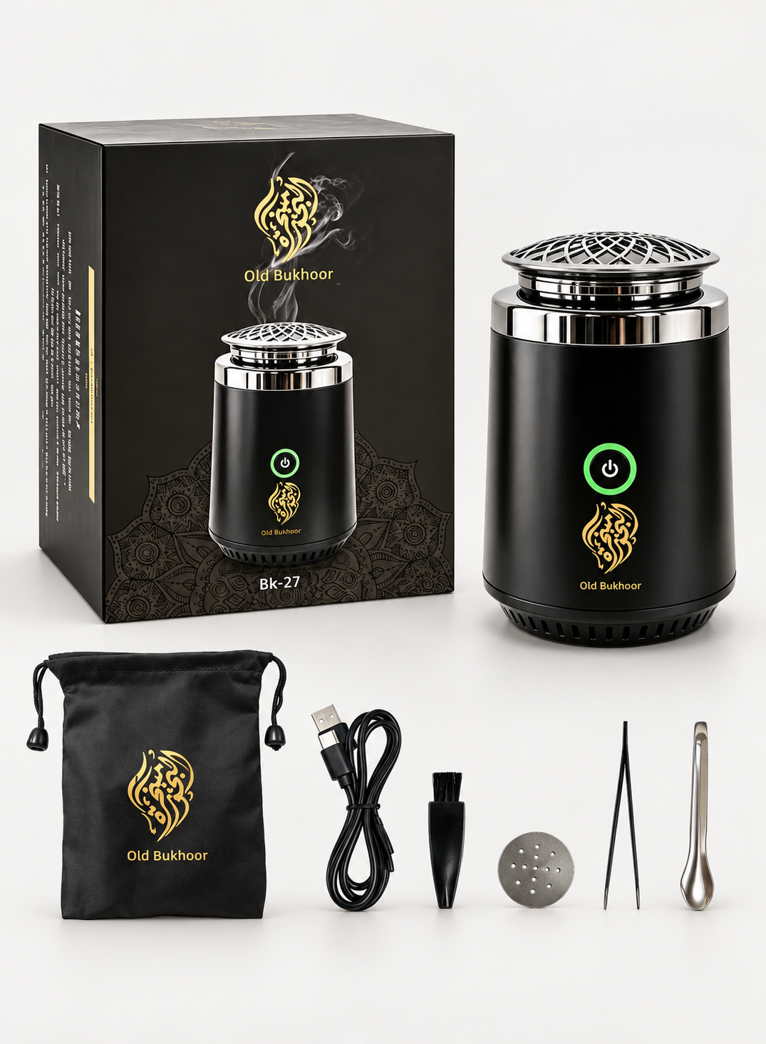 Mini Bakhoor Burner with Quran - Electronic Car Incense Burner - USB Rechargeable | Dune Style