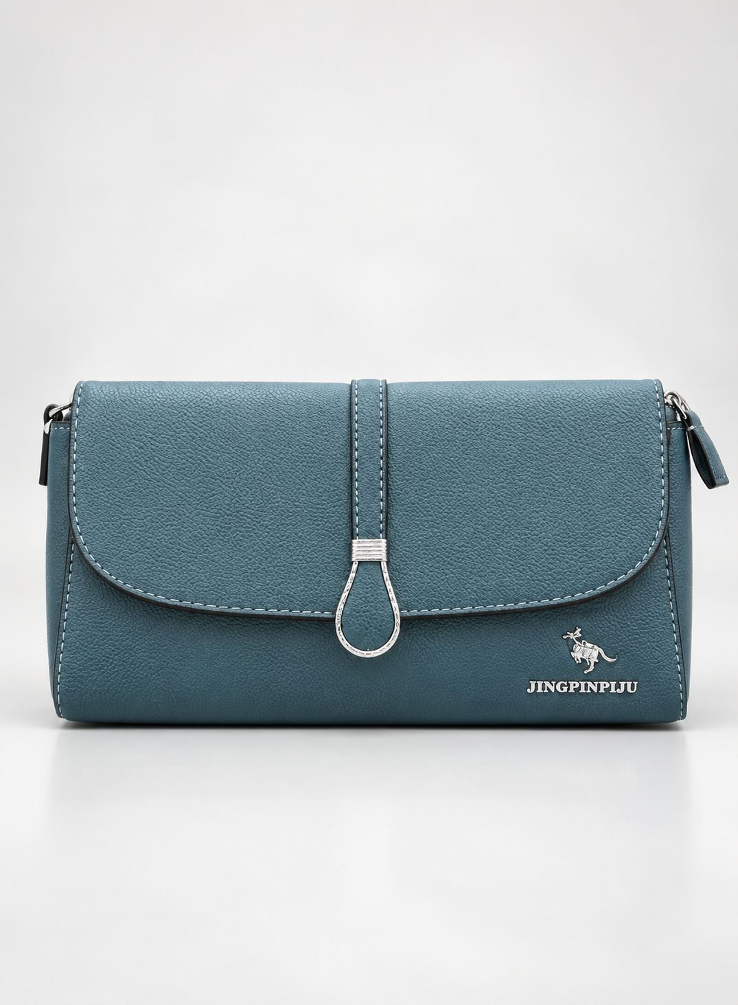 Blue Gray Clutch Bag for Women – Structured Handbag | Dune Style