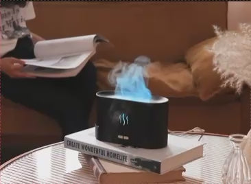 Flame Effect Essential Oil Diffuser & Humidifier – Ultra-Quiet Aroma Mist